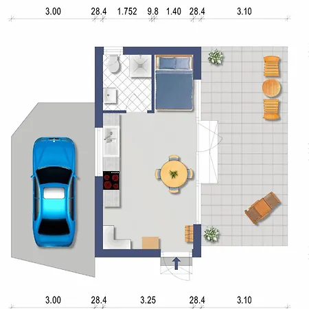Prázdninový dům Stilvolles Design-tiny-house Mit Terrasse & Hund